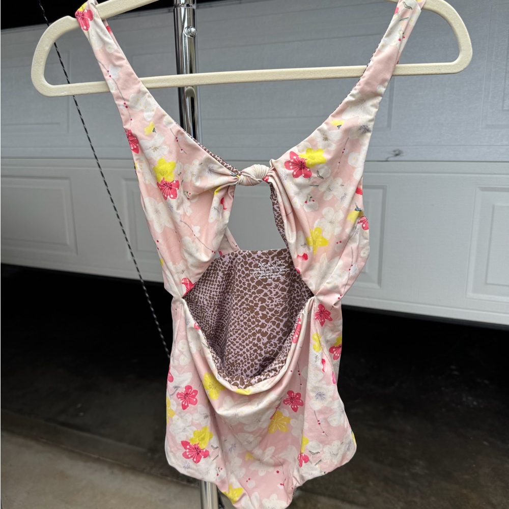 Acacia Swimwear Pink Floral One Piece